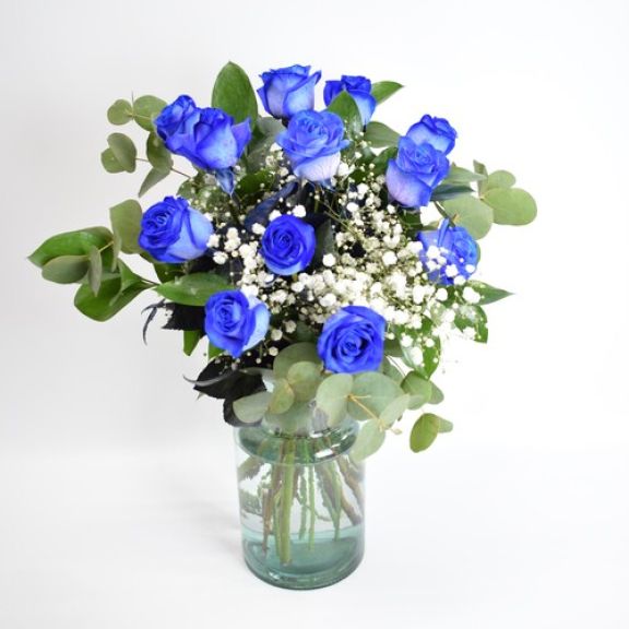 Ramo de rosas azules a domicilio - Floristería online